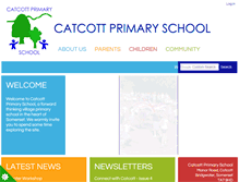 Tablet Screenshot of catcottprimary.co.uk